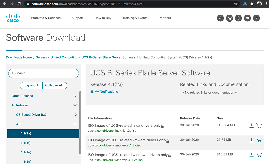 Download vendor drivers