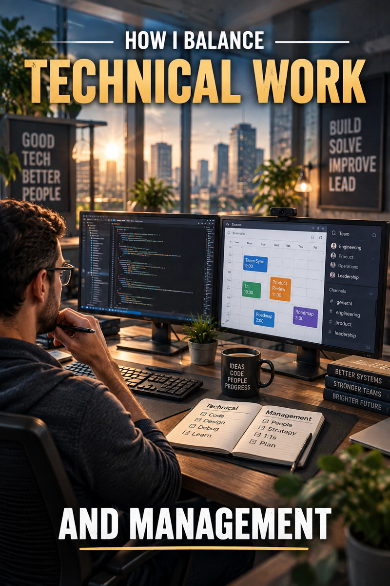How I Balance Technical Work and Management