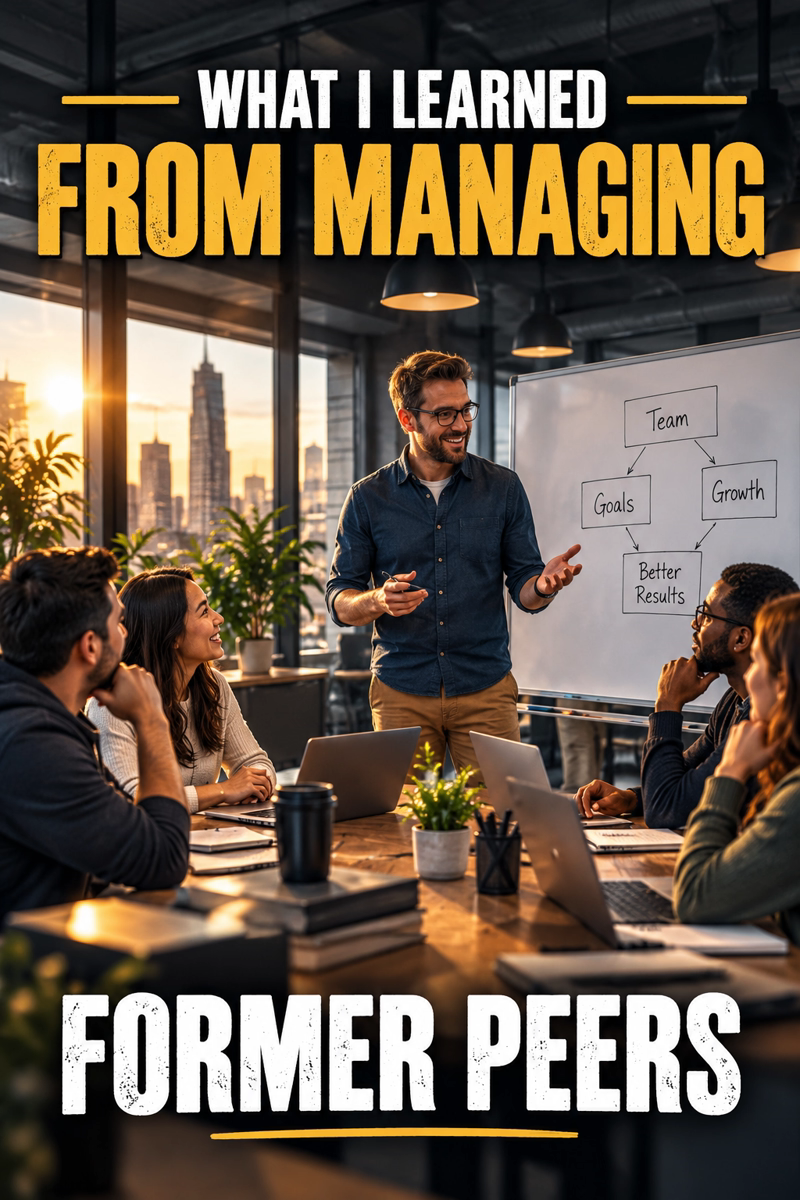 What I Learned From Managing Former Peers