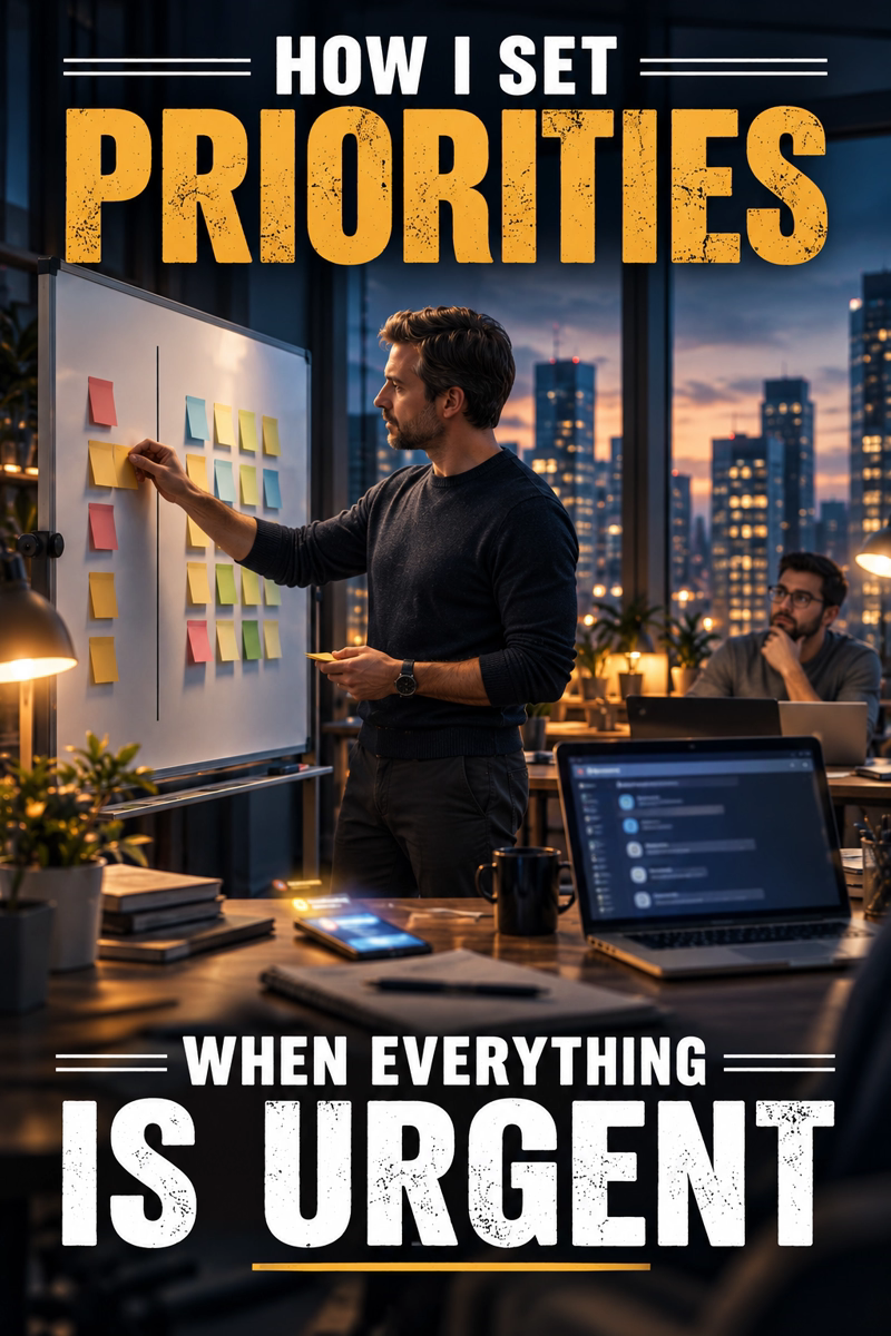 How I Set Priorities When Everything Is Urgent
